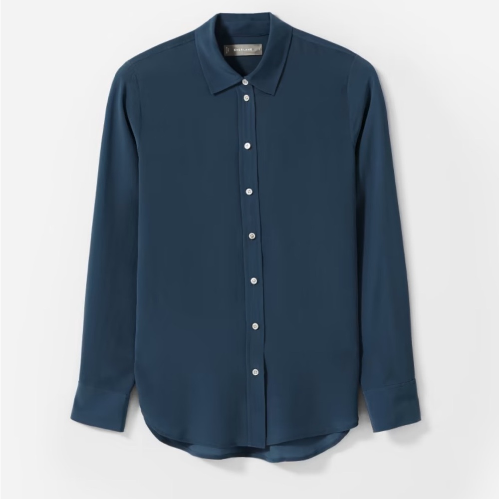 Everlane The Washable Clean Silk Relaxed Shirt